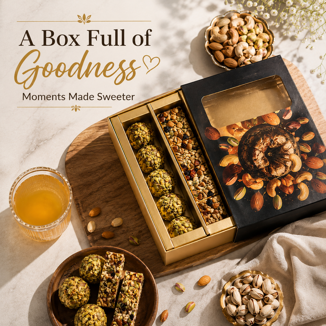 A Box Full of Goodness – Premium Dry Fruit Sweets for Every Celebration
