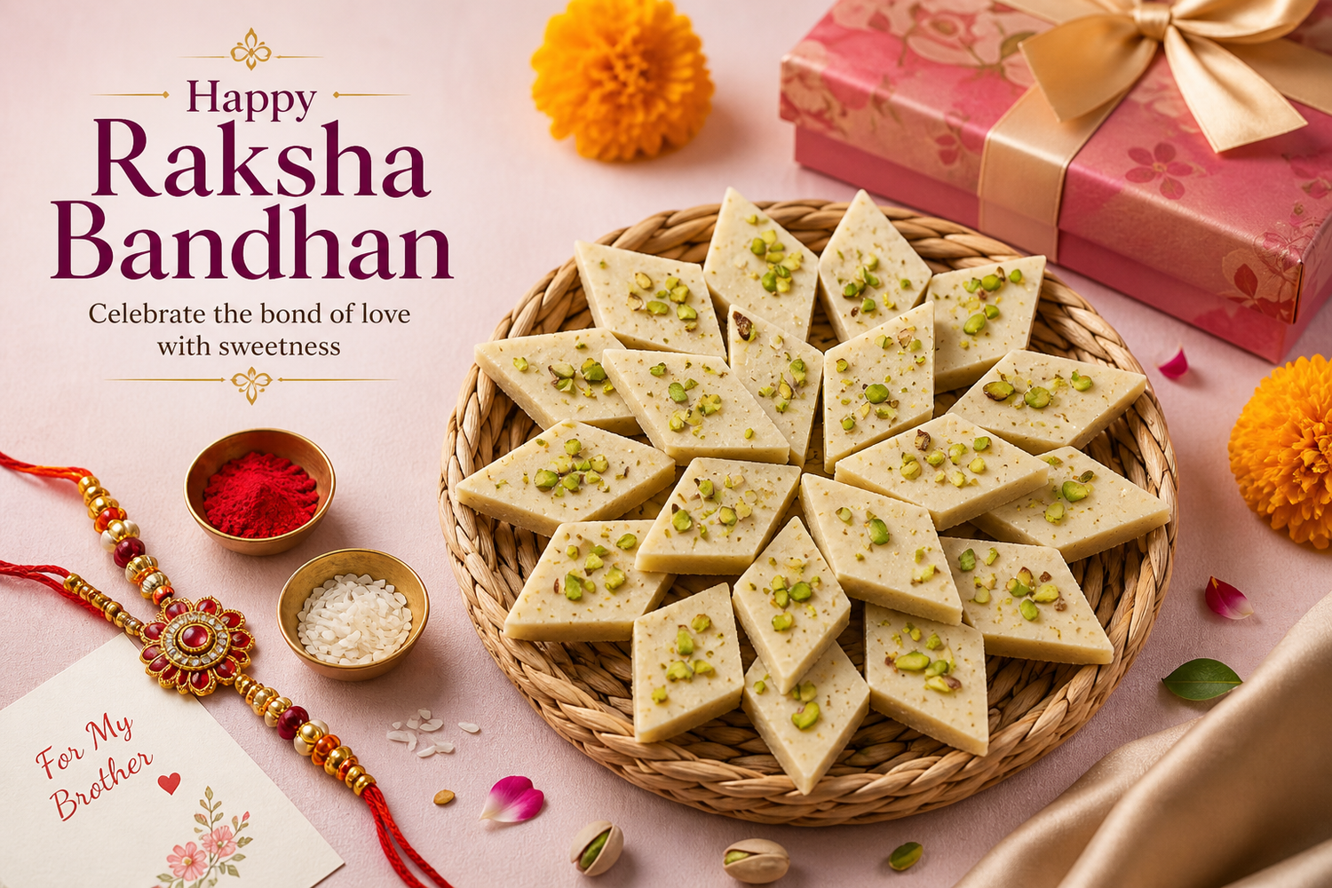 Raksha Bandhan Special โ Sweeten Your Bond with Premium Kaju Katli