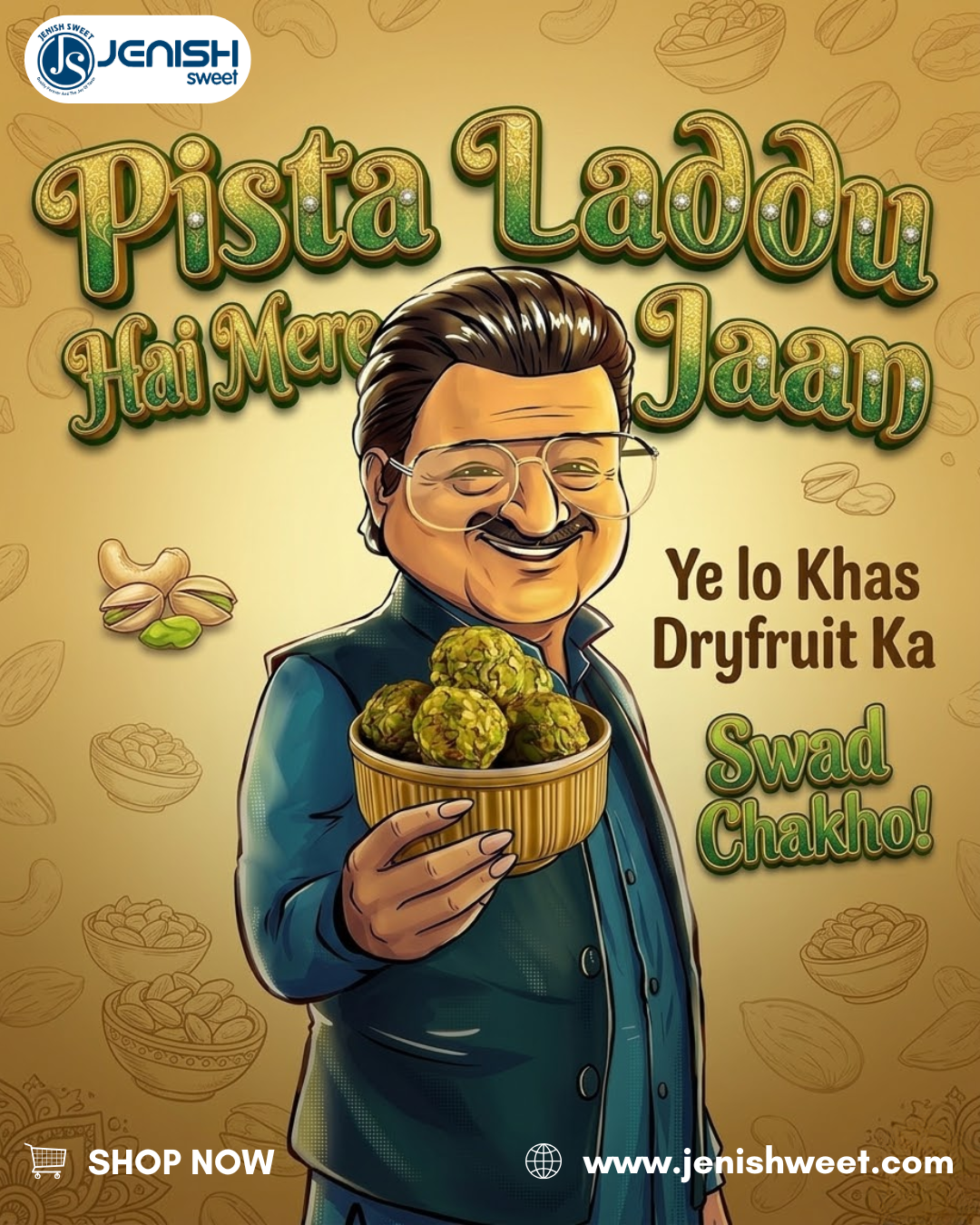 Pista Laddu Hai Mere Jaan – Premium Dryfruit Sweet You Can’t Resist
