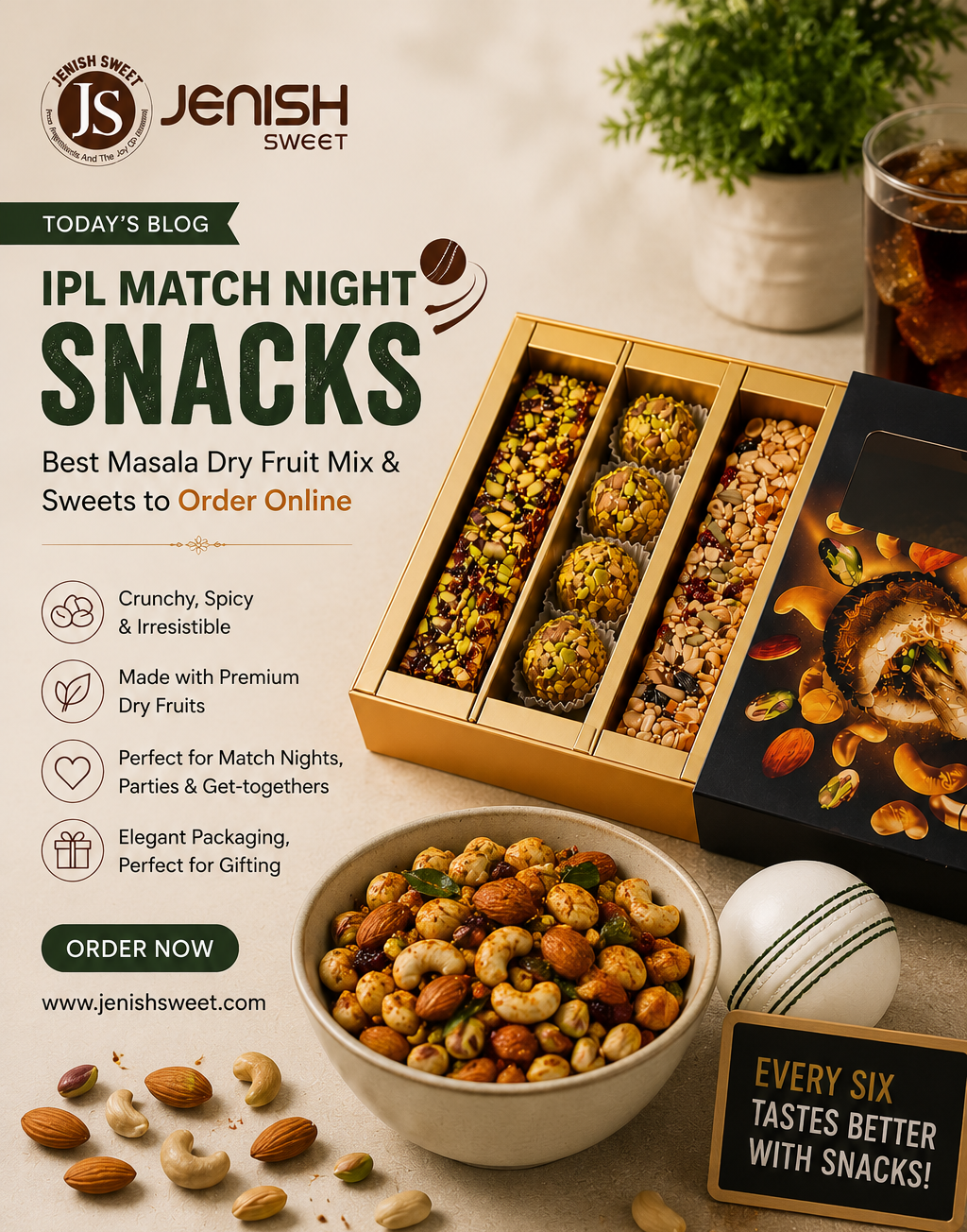 IPL Match Night Snacks – Best Masala Dry Fruit Mix & Premium Sweets for Every Cricket Celebration