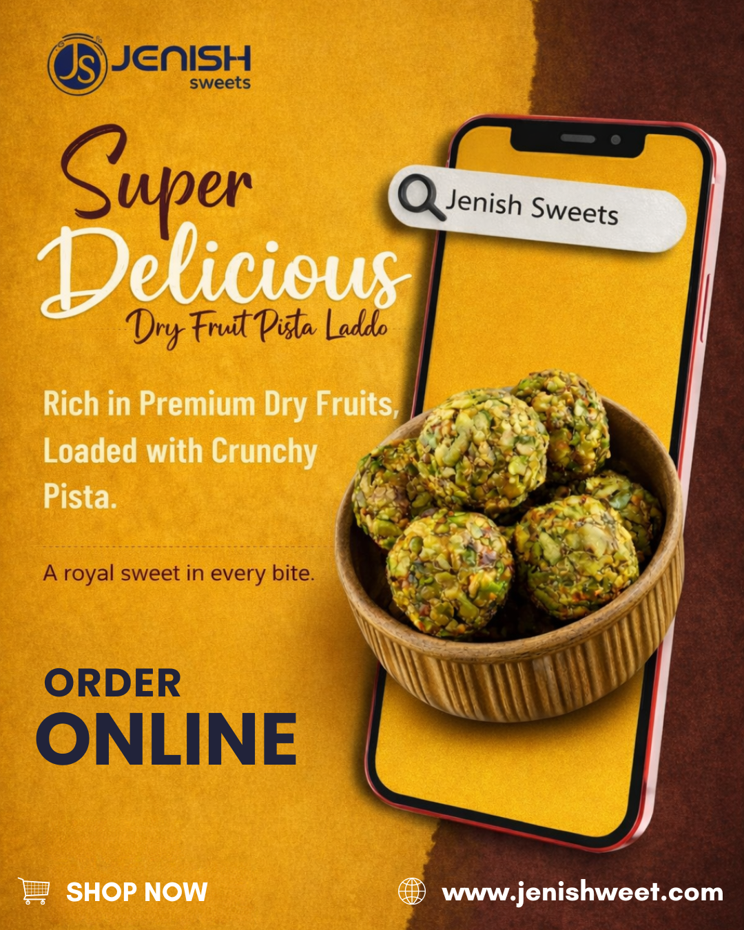Buy Premium Dry Fruit Pista Laddoo Online – Royal Indian Sweet in Every Bite