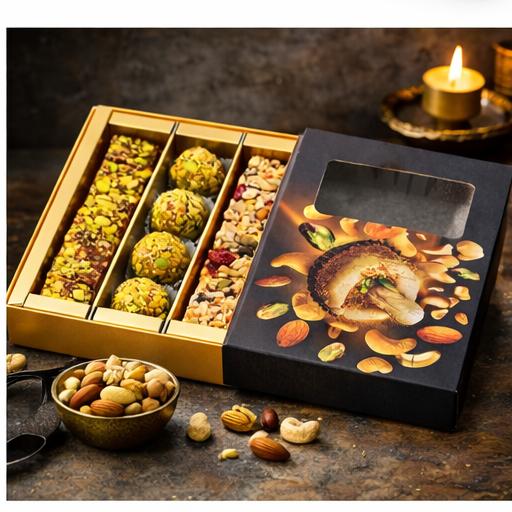 MIX SWEET  ( Dry Fruit Punch Dates, Dry Fruit PISTA LADDU, and Nutritional Punch)